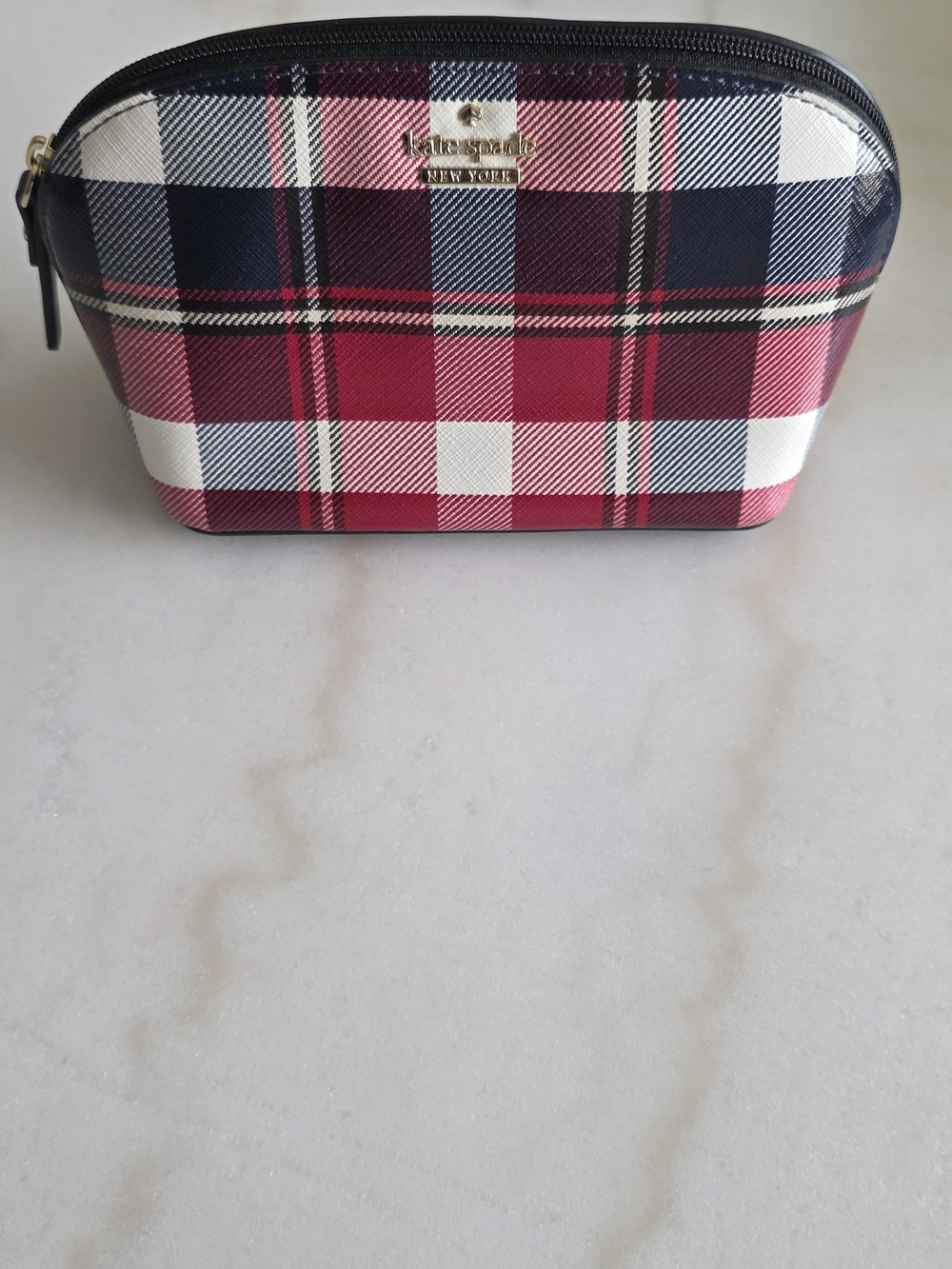 kate spade Red Plaid Pouch